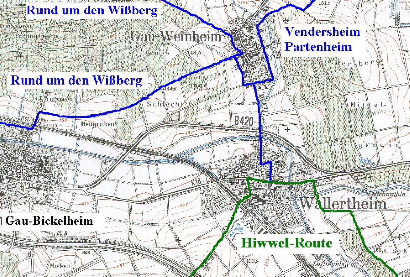 Hiwwel-Route nach Wallertheim